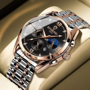 binbond men's watch fashion waterproof sport quartz business watch